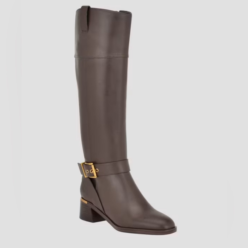 Eveda Buckle Riding Boots | GUESS